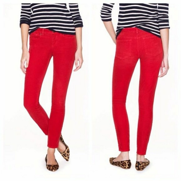 J. Crew Denim - J Crew Matchstick Red Jeans sz 30